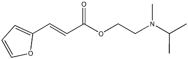 2-[isopropyl(methyl)amino]ethyl 3-(2-furyl)acrylate 구조식 이미지