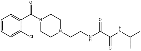 N~1~-{2-[4-(2-chlorobenzoyl)-1-piperazinyl]ethyl}-N~2~-isopropylethanediamide 구조식 이미지
