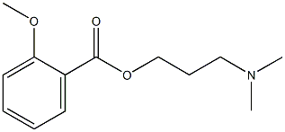 3-(dimethylamino)propyl 2-methoxybenzoate 구조식 이미지