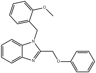 1-(2-methoxybenzyl)-2-(phenoxymethyl)-1H-benzimidazole Structure