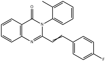 2-[2-(4-fluorophenyl)vinyl]-3-(2-methylphenyl)-4(3H)-quinazolinone Structure