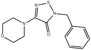 2-benzyl-4-morpholin-4-yl-1,2,5-thiadiazol-3(2H)-one Structure