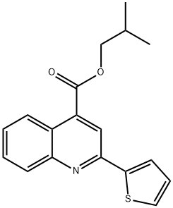 isobutyl 2-(2-thienyl)-4-quinolinecarboxylate Structure