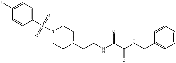 N~1~-benzyl-N~2~-(2-{4-[(4-fluorophenyl)sulfonyl]-1-piperazinyl}ethyl)ethanediamide 구조식 이미지