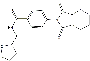 4-(1,3-dioxooctahydro-2H-isoindol-2-yl)-N-(tetrahydro-2-furanylmethyl)benzamide 구조식 이미지