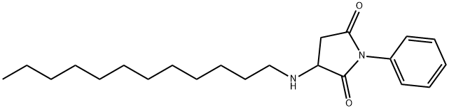 3-(dodecylamino)-1-phenyl-2,5-pyrrolidinedione 구조식 이미지