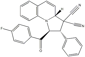 1-(4-fluorobenzoyl)-2-phenyl-1,2-dihydropyrrolo[1,2-a]quinoline-3,3(3aH)-dicarbonitrile 구조식 이미지