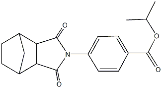 isopropyl 4-(3,5-dioxo-4-azatricyclo[5.2.1.0~2,6~]dec-4-yl)benzoate Structure