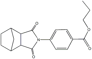 propyl 4-(3,5-dioxo-4-azatricyclo[5.2.1.0~2,6~]dec-4-yl)benzoate Structure