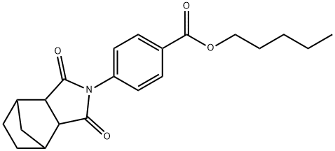 pentyl 4-(3,5-dioxo-4-azatricyclo[5.2.1.0~2,6~]dec-4-yl)benzoate 구조식 이미지