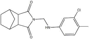4-[(3-chloro-4-methylanilino)methyl]-4-azatricyclo[5.2.1.0~2,6~]decane-3,5-dione Structure
