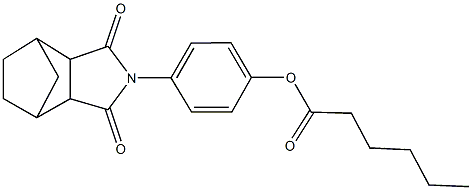 4-(3,5-dioxo-4-azatricyclo[5.2.1.0~2,6~]dec-4-yl)phenyl hexanoate Structure