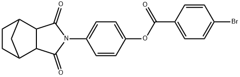 4-(3,5-dioxo-4-azatricyclo[5.2.1.0~2,6~]dec-4-yl)phenyl 4-bromobenzoate Structure