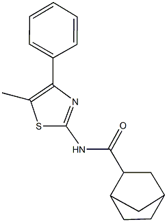 N-(5-methyl-4-phenyl-1,3-thiazol-2-yl)bicyclo[2.2.1]heptane-2-carboxamide Structure