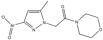 4-({3-nitro-5-methyl-1H-pyrazol-1-yl}acetyl)morpholine Structure