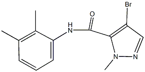 4-bromo-N-(2,3-dimethylphenyl)-1-methyl-1H-pyrazole-5-carboxamide 구조식 이미지