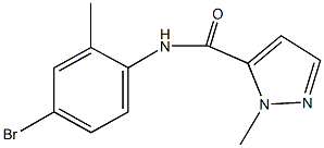 N-(4-bromo-2-methylphenyl)-1-methyl-1H-pyrazole-5-carboxamide 구조식 이미지