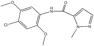 N-(4-chloro-2,5-dimethoxyphenyl)-1-methyl-1H-pyrazole-5-carboxamide Structure