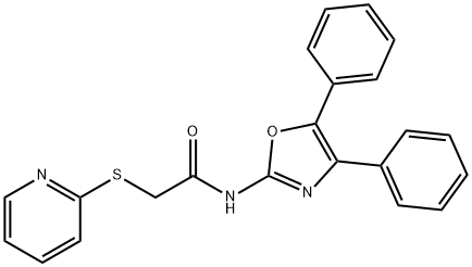 N-(4,5-diphenyl-1,3-oxazol-2-yl)-2-(pyridin-2-ylsulfanyl)acetamide Structure