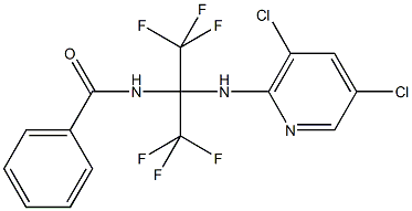 N-[1-[(3,5-dichloro-2-pyridinyl)amino]-2,2,2-trifluoro-1-(trifluoromethyl)ethyl]benzamide Structure