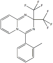 4-(2-methylphenyl)-2,2-bis(trifluoromethyl)-2H-pyrido[1,2-a][1,3,5]triazine 구조식 이미지