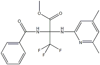 methyl 2-(benzoylamino)-2-[(4,6-dimethylpyridin-2-yl)amino]-3,3,3-trifluoropropanoate Structure