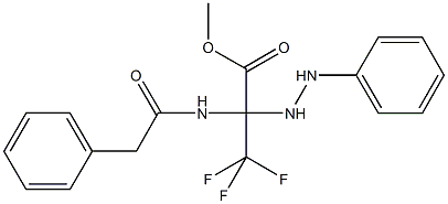 methyl 3,3,3-trifluoro-2-[(phenylacetyl)amino]-2-(2-phenylhydrazino)propanoate Structure
