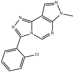 3-(2-chlorophenyl)-7-methyl-7H-pyrazolo[4,3-e][1,2,4]triazolo[4,3-c]pyrimidine Structure