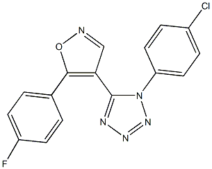 1-(4-chlorophenyl)-5-[5-(4-fluorophenyl)isoxazol-4-yl]-1H-tetraazole Structure