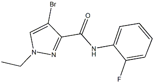 4-bromo-1-ethyl-N-(2-fluorophenyl)-1H-pyrazole-3-carboxamide 구조식 이미지