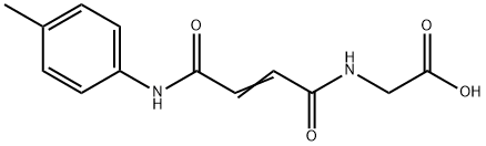 {[4-oxo-4-(4-toluidino)-2-butenoyl]amino}acetic acid 구조식 이미지