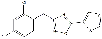 3-(2,4-dichlorobenzyl)-5-(2-thienyl)-1,2,4-oxadiazole 구조식 이미지