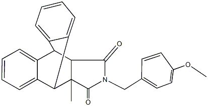 17-(4-methoxybenzyl)-15-methyl-17-azapentacyclo[6.6.5.0~2,7~.0~9,14~.0~15,19~]nonadeca-2,4,6,9,11,13-hexaene-16,18-dione 구조식 이미지