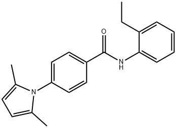 4-(2,5-dimethyl-1H-pyrrol-1-yl)-N-(2-ethylphenyl)benzamide Structure