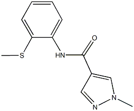 1-methyl-N-[2-(methylsulfanyl)phenyl]-1H-pyrazole-4-carboxamide 구조식 이미지