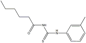 N-hexanoyl-N'-(3-methylphenyl)thiourea 구조식 이미지