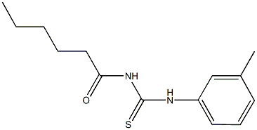 N-hexanoyl-N'-(3-methylphenyl)thiourea Structure