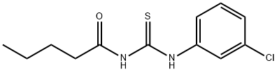 N-(3-chlorophenyl)-N'-pentanoylthiourea Structure