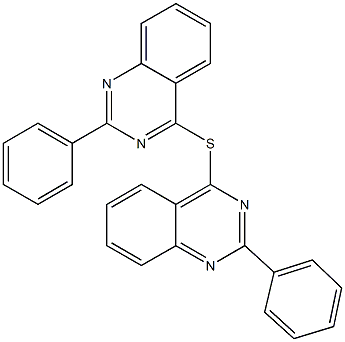 2-phenyl-4-[(2-phenylquinazolin-4-yl)sulfanyl]quinazoline Structure