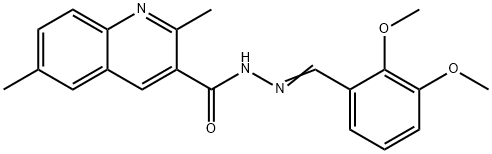 N'-(2,3-dimethoxybenzylidene)-2,6-dimethyl-3-quinolinecarbohydrazide 구조식 이미지