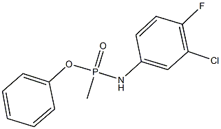 phenyl N-(3-chloro-4-fluorophenyl)-P-methylphosphonamidoate 구조식 이미지