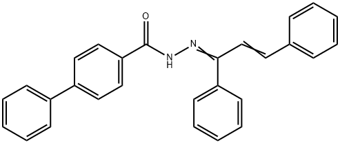 N'-(1,3-diphenyl-2-propenylidene)[1,1'-biphenyl]-4-carbohydrazide Structure