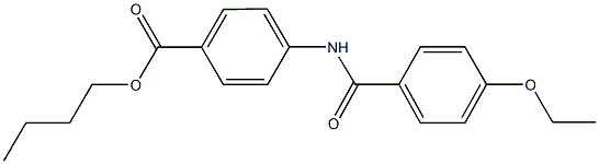 butyl 4-[(4-ethoxybenzoyl)amino]benzoate 구조식 이미지