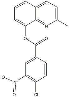 2-methylquinolin-8-yl 4-chloro-3-nitrobenzoate Structure