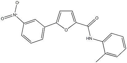 5-{3-nitrophenyl}-N-(2-methylphenyl)-2-furamide 구조식 이미지