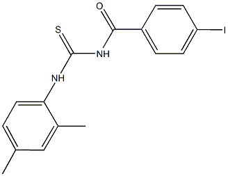 N-(2,4-dimethylphenyl)-N'-(4-iodobenzoyl)thiourea Structure