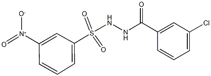 N'-(3-chlorobenzoyl)-3-nitrobenzenesulfonohydrazide Structure