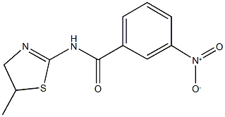 3-nitro-N-(5-methyl-4,5-dihydro-1,3-thiazol-2-yl)benzamide Structure