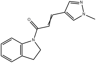 1-[3-(1-methyl-1H-pyrazol-4-yl)acryloyl]indoline Structure