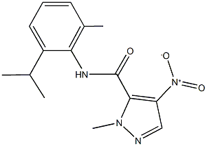 4-nitro-N-(2-isopropyl-6-methylphenyl)-1-methyl-1H-pyrazole-5-carboxamide 구조식 이미지